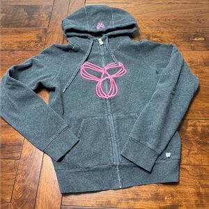 TNA Cozy Gray Fleece sweater